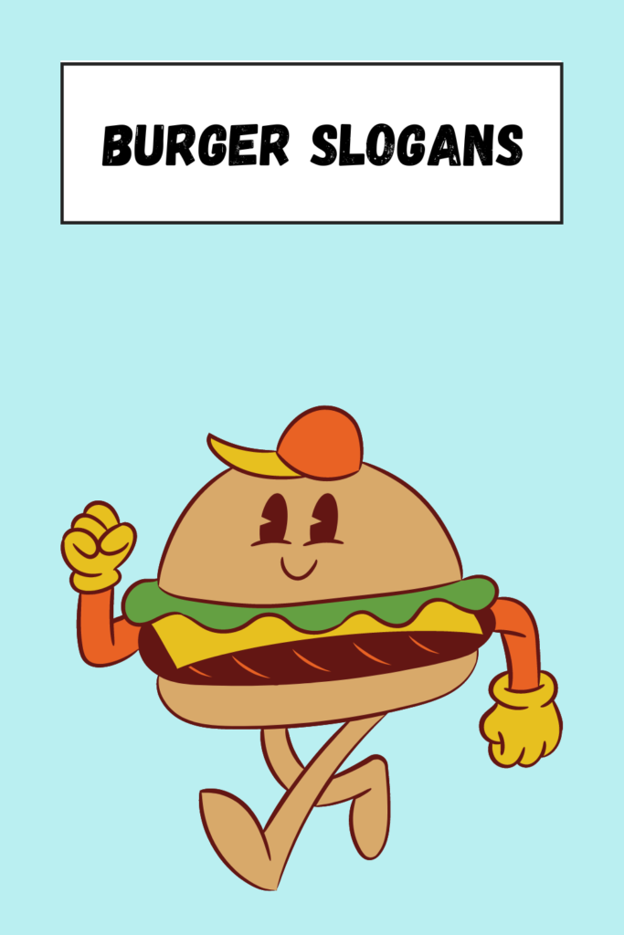 Burger Slogans pin