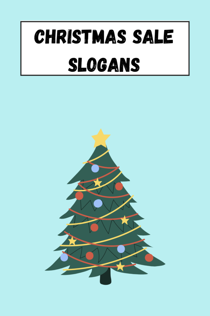 Christmas Sale Slogans pin