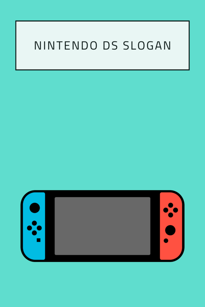 Nintendo Ds Slogan pin