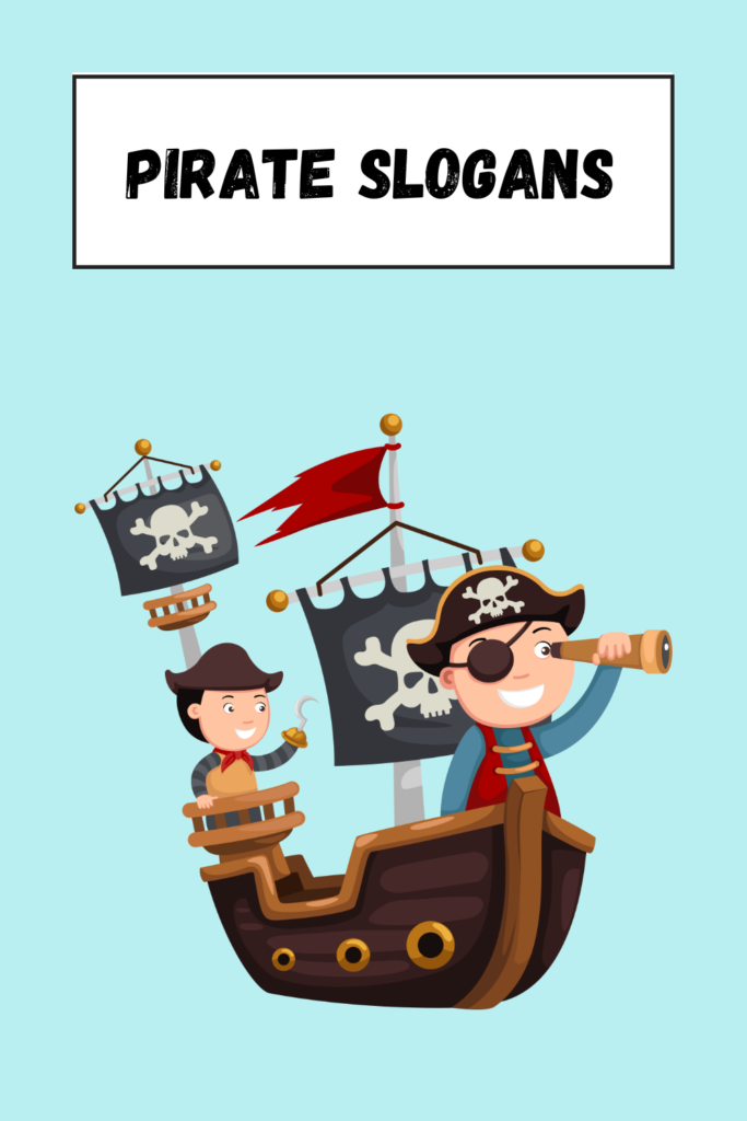Pirate Slogans pin