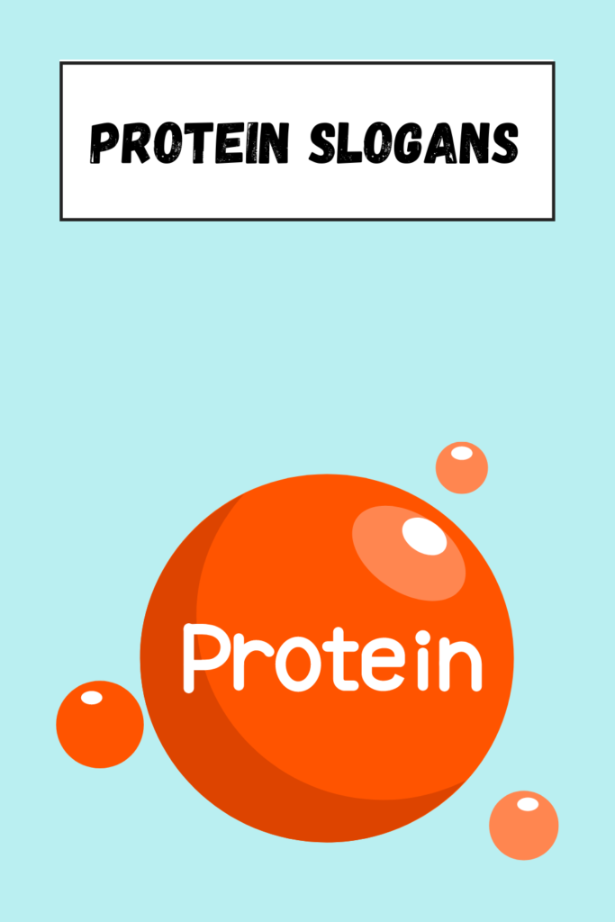 Protein Slogans pin