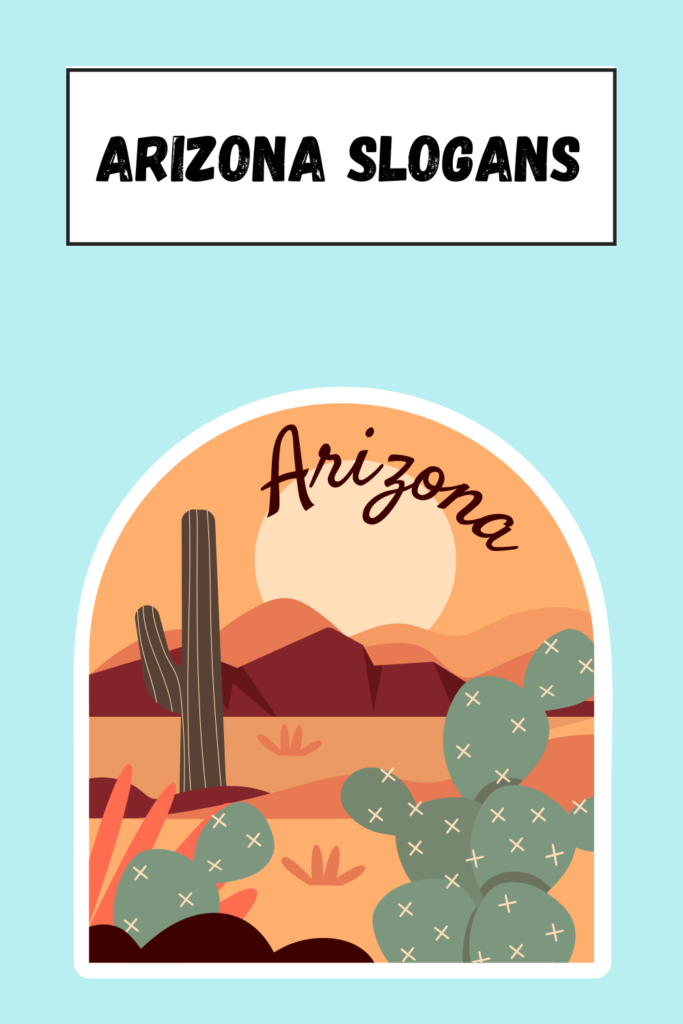 Arizona Slogans pin