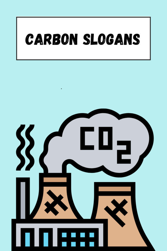 Carbon Slogans pin