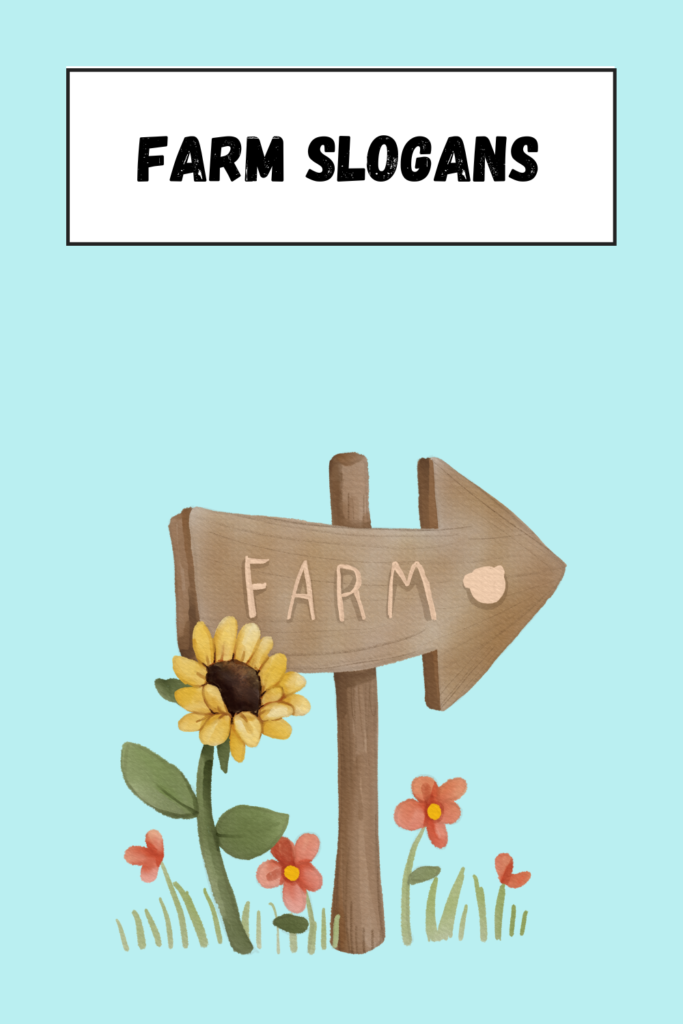 Farm Slogans pin