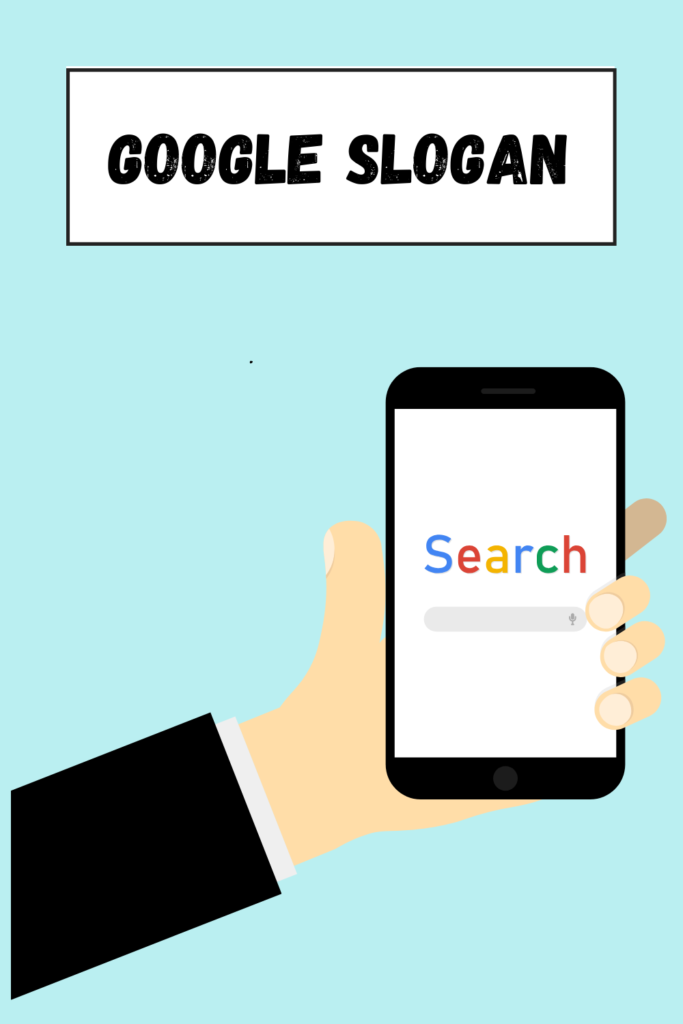 Google Slogan pin