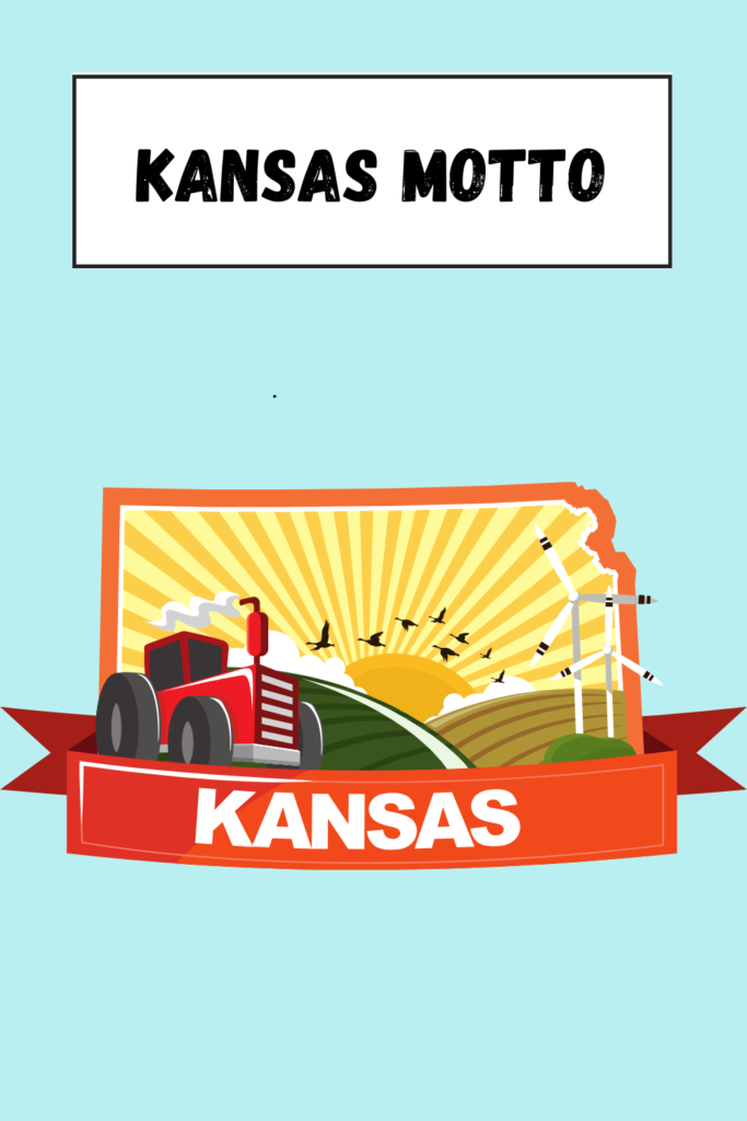 Kansas Motto pin