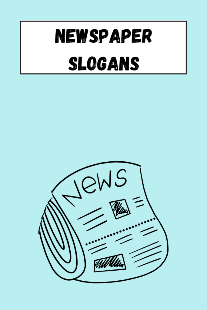 Newspaper Slogans pin