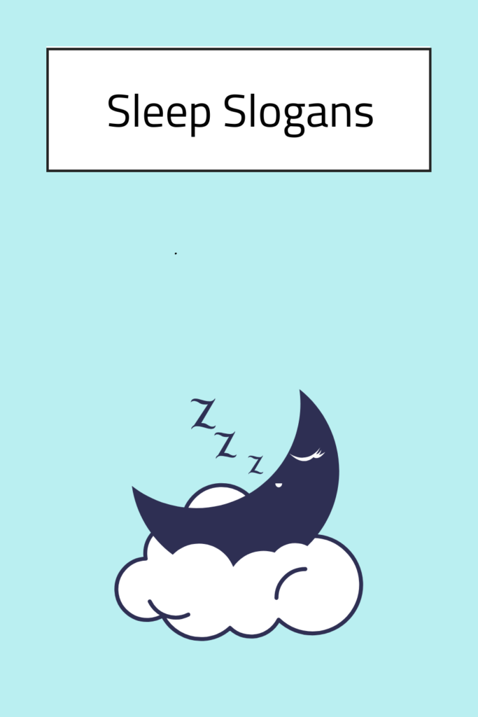 Sleep Slogans pin