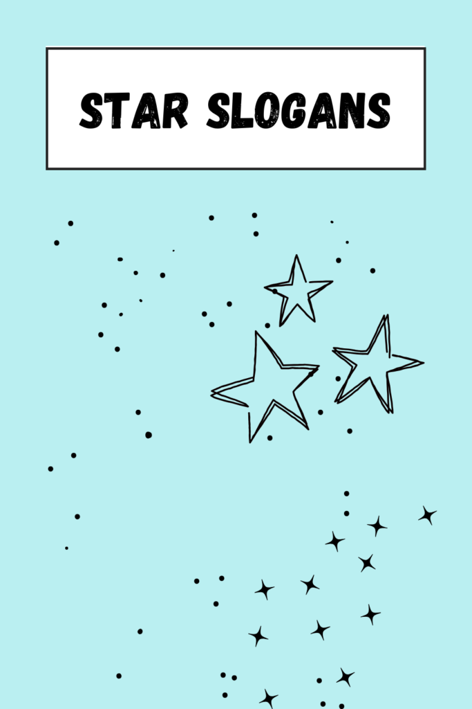 Star Slogans pin